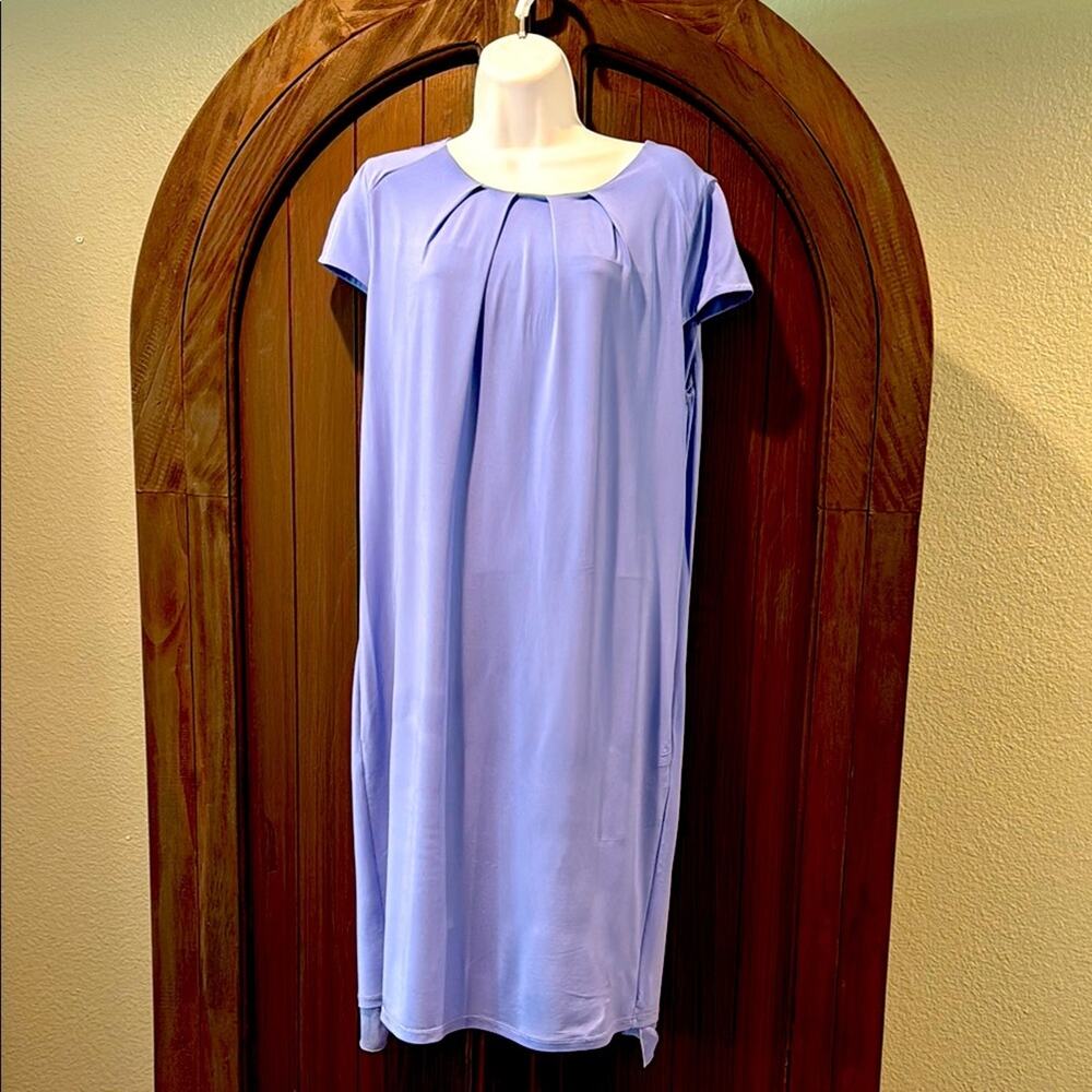 Vintage Blumarine Sheath Dress Made in Italy Periwinkle Blue Elegant Minimalist